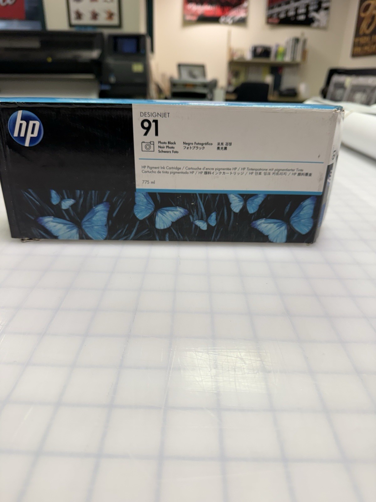 HP DesignJet 91 Photo Black Inkjet Cartridge 775ml Genuine C9465A