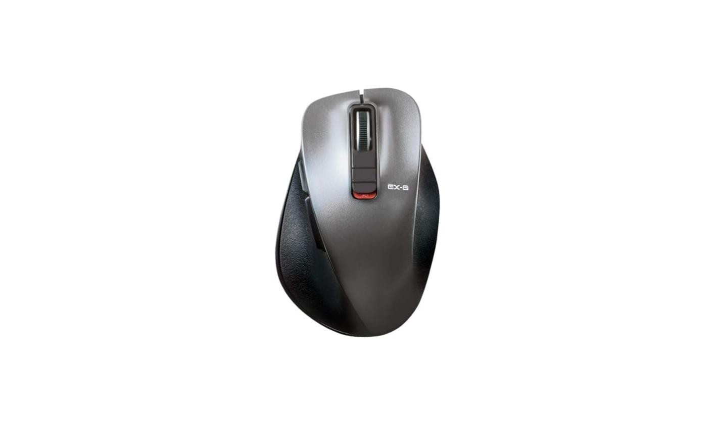 ELECOM EX-G Bluetooth Wireless Mouse M Size 5-Button Silent Gunmetal M-XGM15