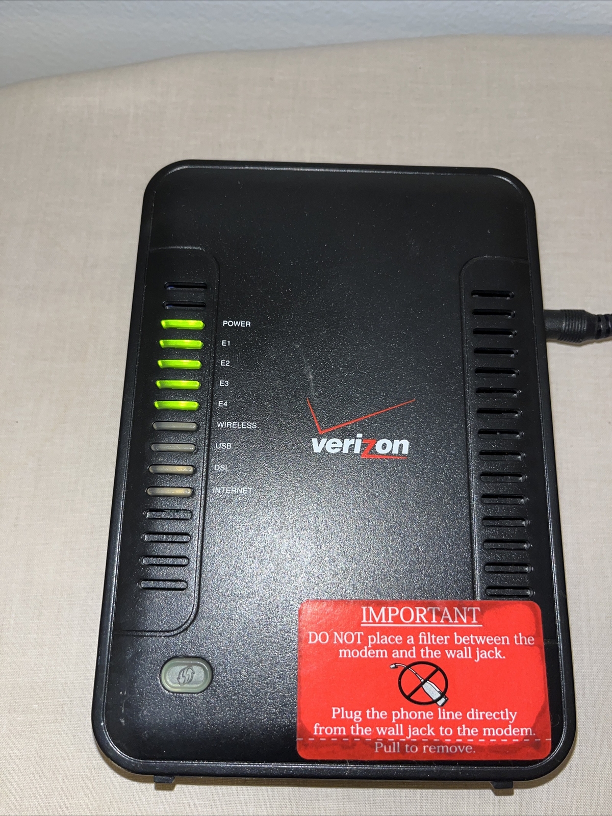 Westell Wireless Gateway Modem /Router Model A90 Verizon Model 7500