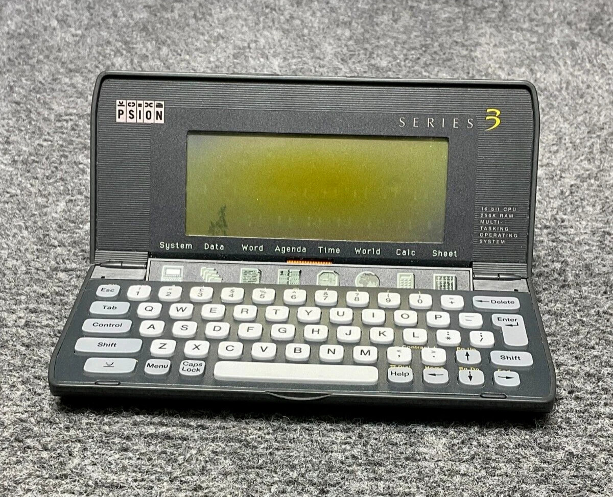 Vintage Psion Series 3 Handheld Computer 16-Bit Multi-Tasking PDA