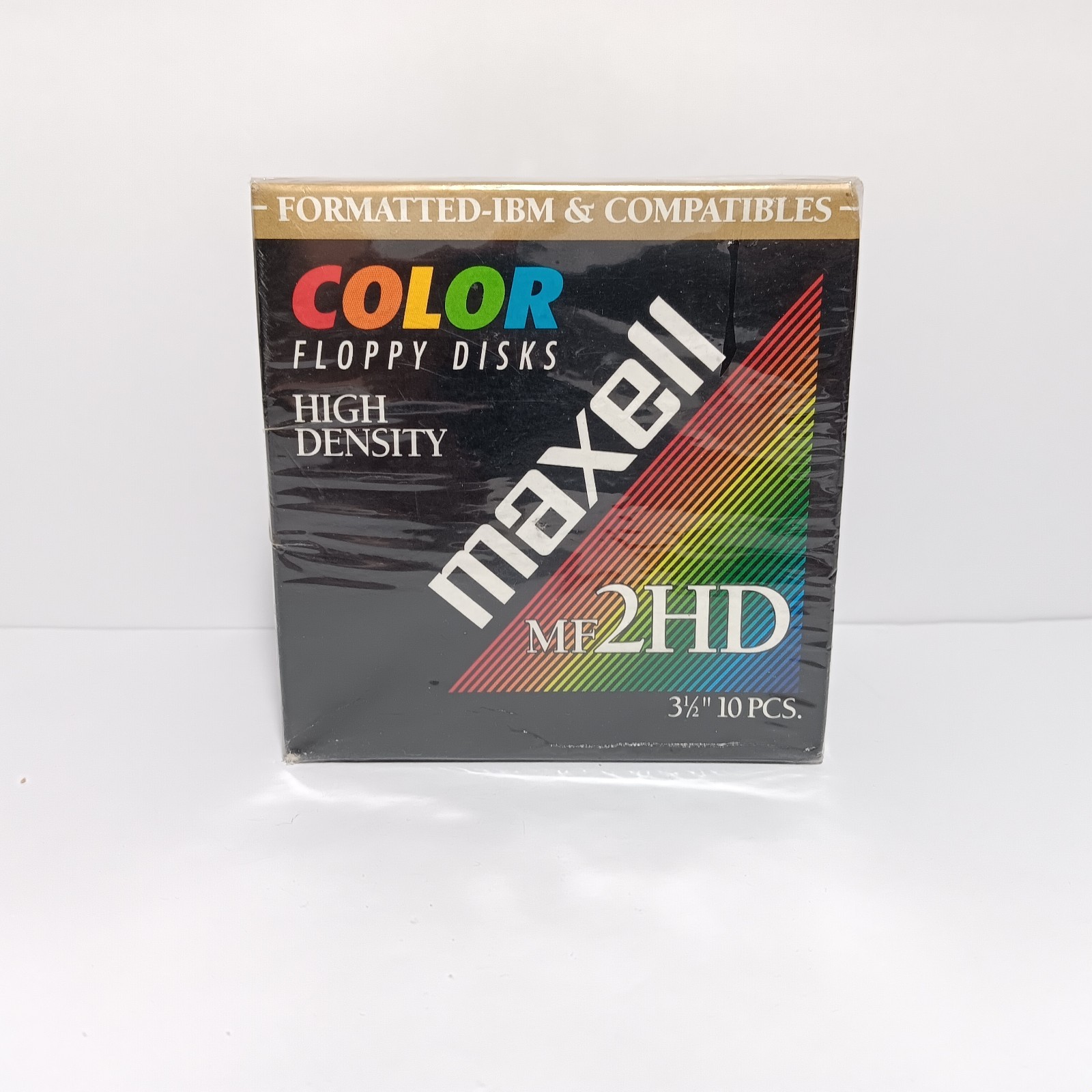 Maxell MF2HD Color Floppy Disks High Density Formatted IBM & Comp 10 Pack NEW