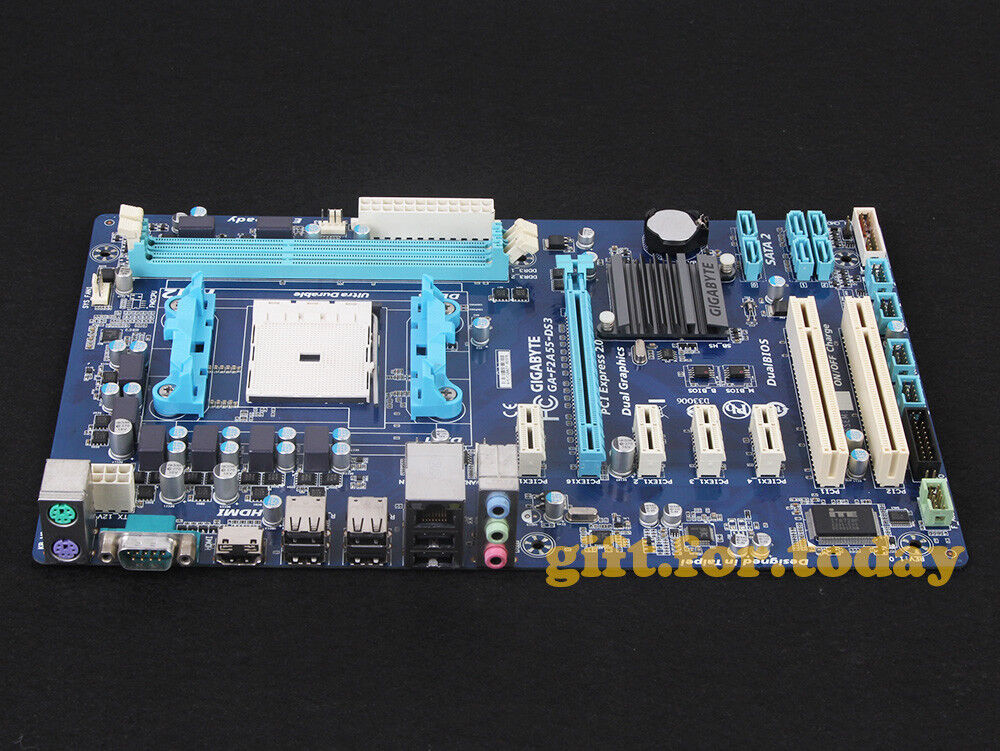 Original Gigabyte GA-F2A55-DS3 AMD A55 Motherboard Socket FM2 DDR3