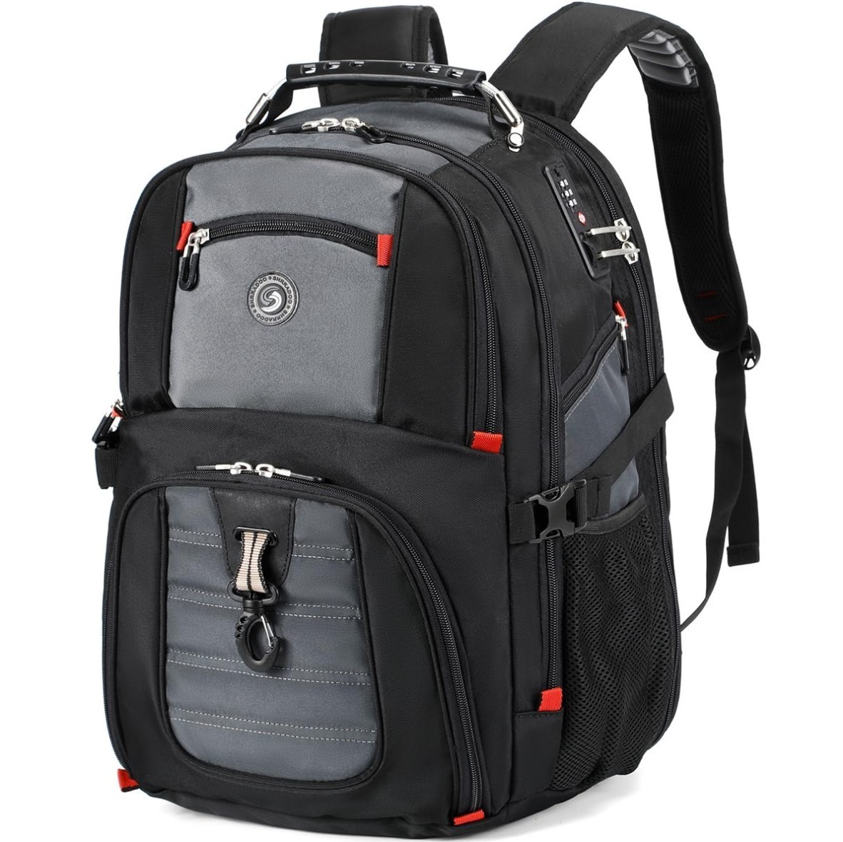 SHRRADOO Extra Large Travel Laptop Backpack for Men, Work College Backpacks
