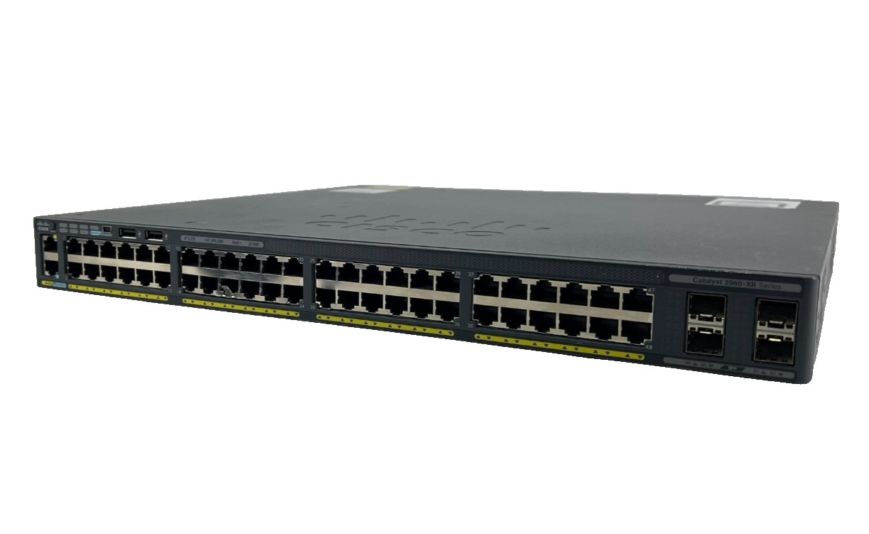 Cisco WS-C2960XR-48FPS-I Catalyst 2960-XR 48-Port PoE Gigabit Switch w/1xPSU(BR)