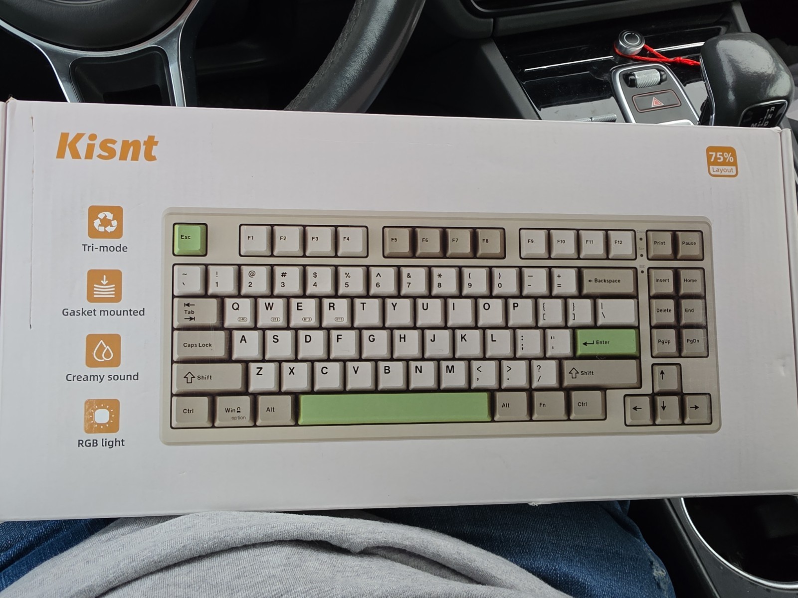 Kisnt KN85 75% Layout, Type C, Tri-mode connection RGB Lit See Description 