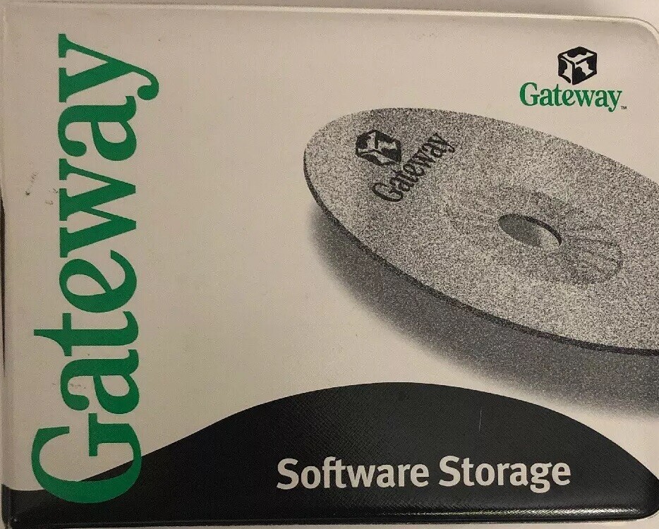 Vintage Gateway CD Software Storage Case-Holds 31 CDS/DVDS-RARE VINTAGE-SHIP24HR