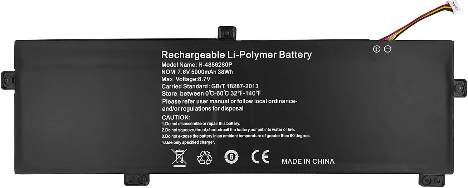 Replacement Battery H 4886280P Compatible with Gateway GWTN156 11BK GWTN156