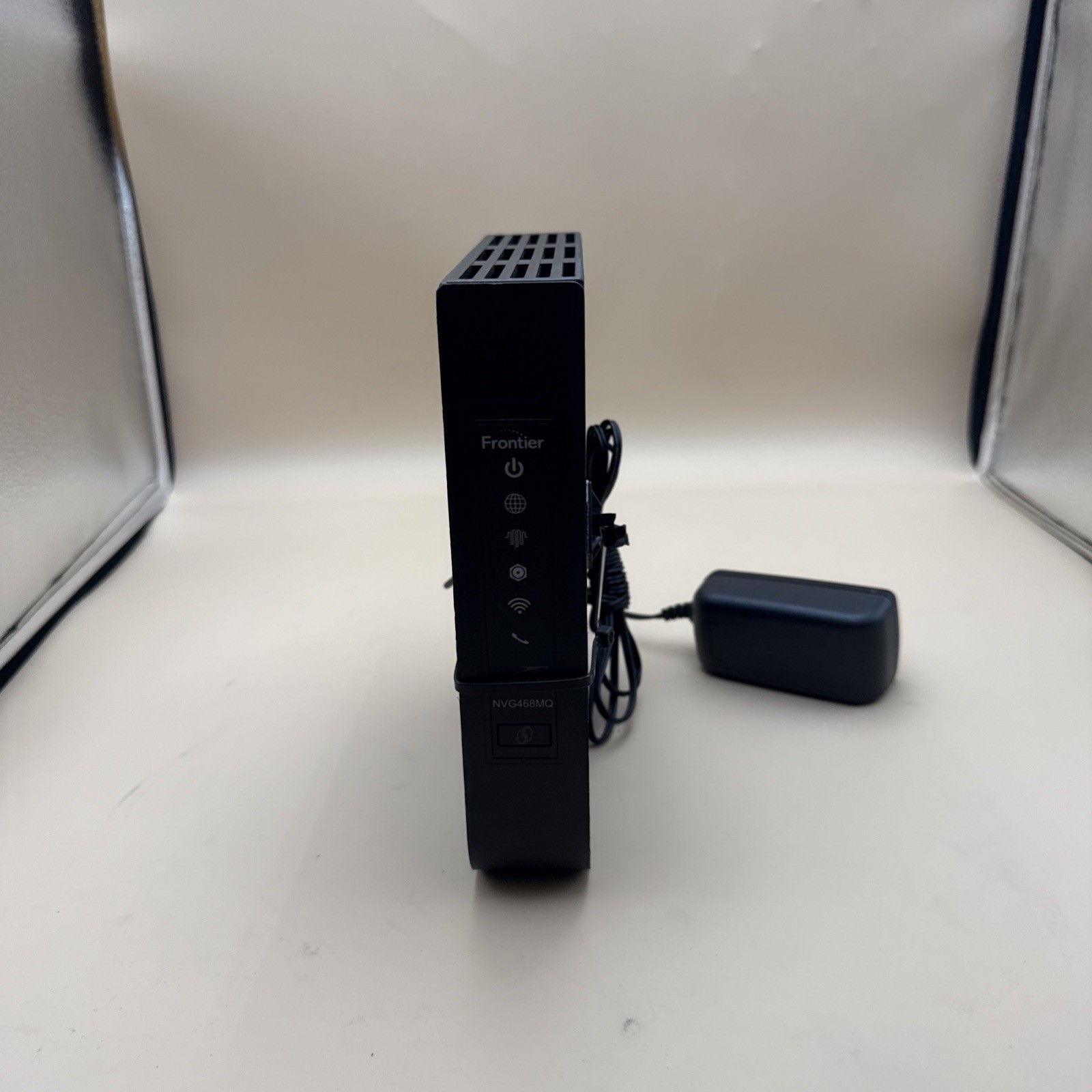 Arris Frontier NVG468MQ Ethernet Gateway Wi-Fi Modem Router with power adapter