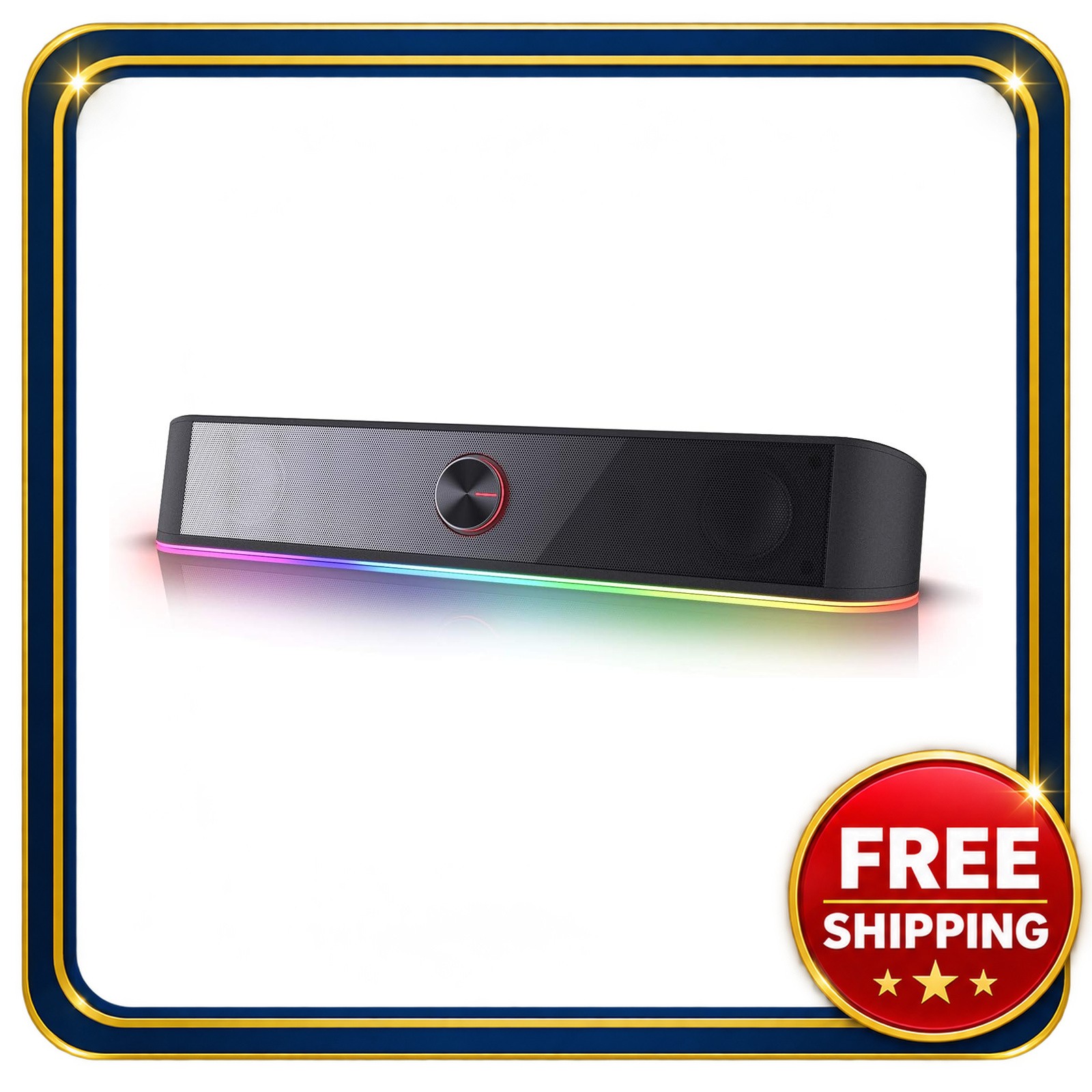 Redragon RGB Desktop Soundbar 2.0 Channel with Dynamic Lightshow