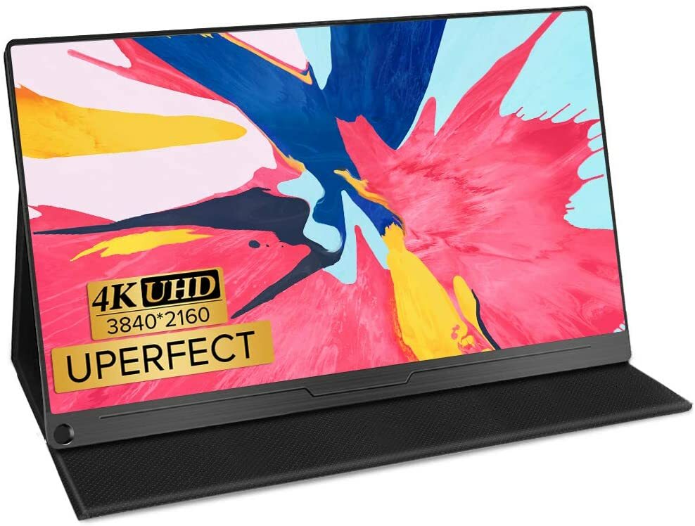 4K Computer Monitor, 15.6" IPS UHD 38402160 USB C Monitor[100% sRGB Wide Color G