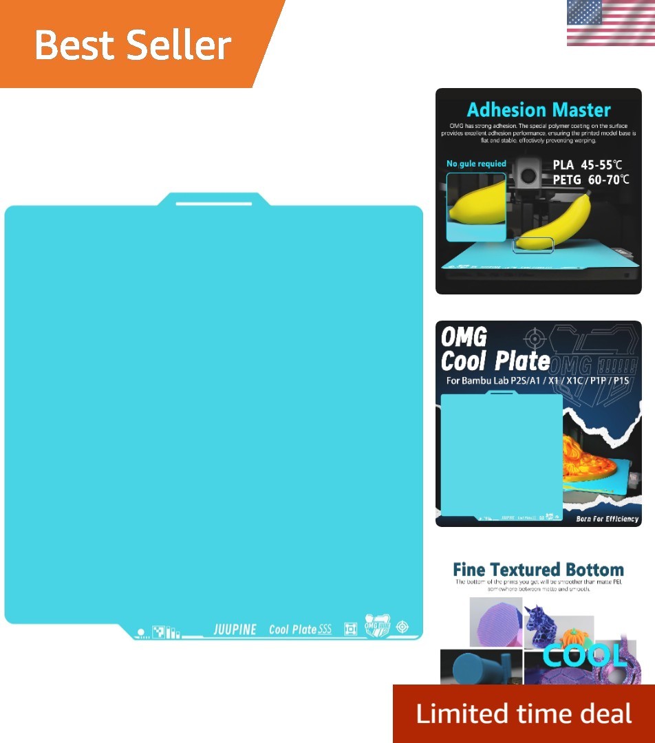 Upgraded Build Plate with QR Code Smooth Cool Plate for Bambu lab Printing Pl...