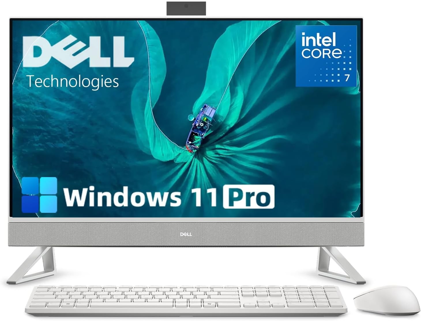 Dell 27 FHD All-in-One Desktop-Intel Core 7 Processor 150U 16GB RAM 1TB SSD W11P