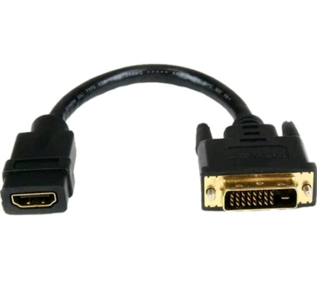 StarTech HDDVIFM8IN StarTech.com 8in HDMI to DVI-D Video Cable Adapter 