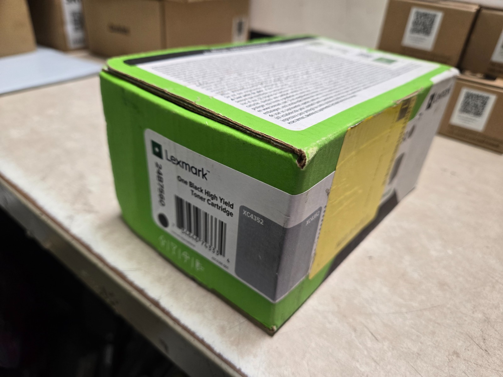 Genuine Lexmark 24B7560 BLACK High Yield Toner Ink Cartridge XC4352 SEALED