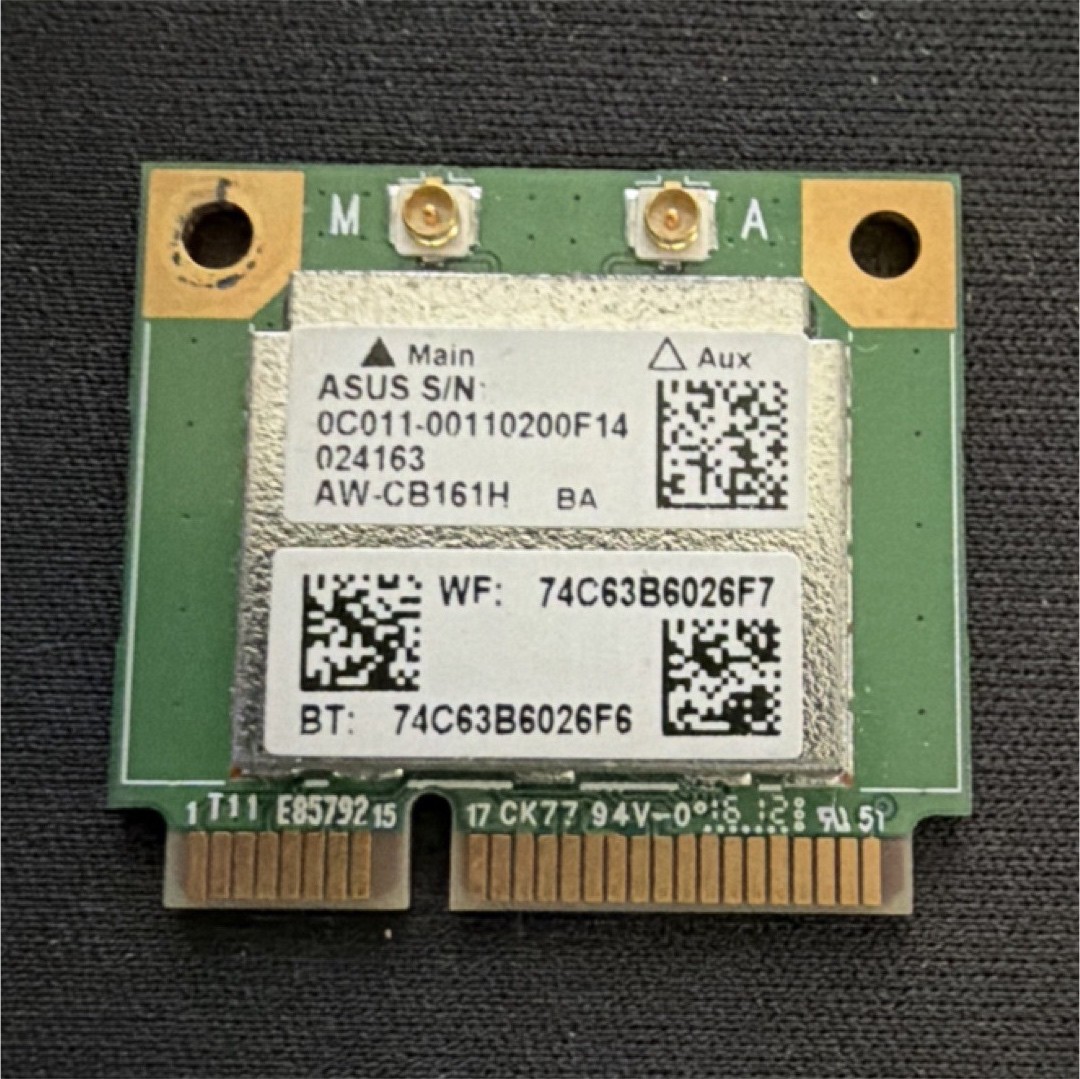 AzureWave AW-CB161H RTL8821AE Wireless Wi-Fi Bluetooth Mini PCI Express Card