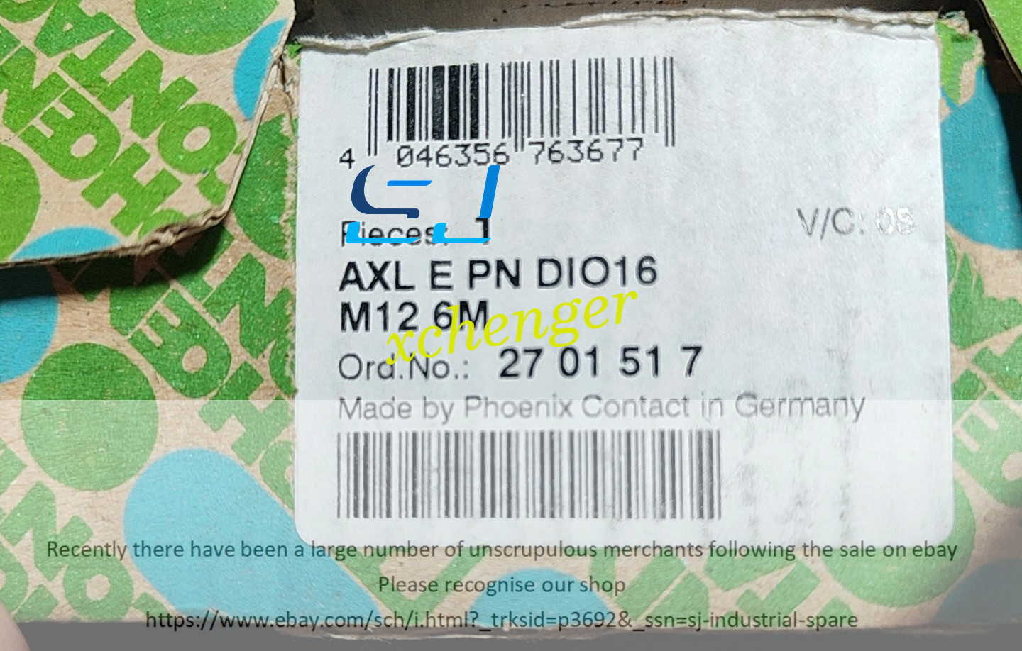 1PCS PHOENIX AXL E PN DIO16 M12 6M 2701517 Module 2701517 new via FedEx or DHL