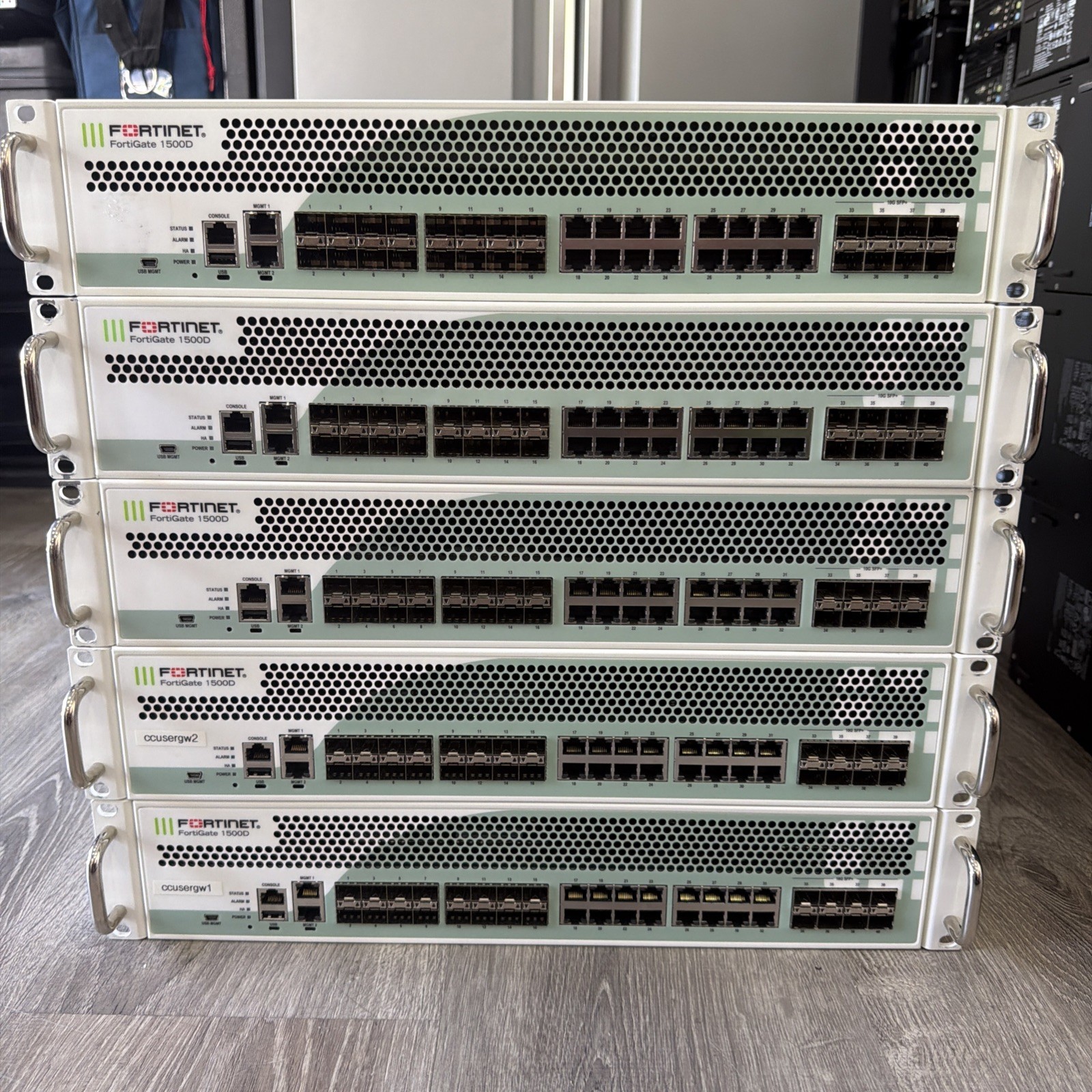 Fortinet Fortigate 1500D | Enterprise-Firewall Next-Generation Firewall Lot Of 5
