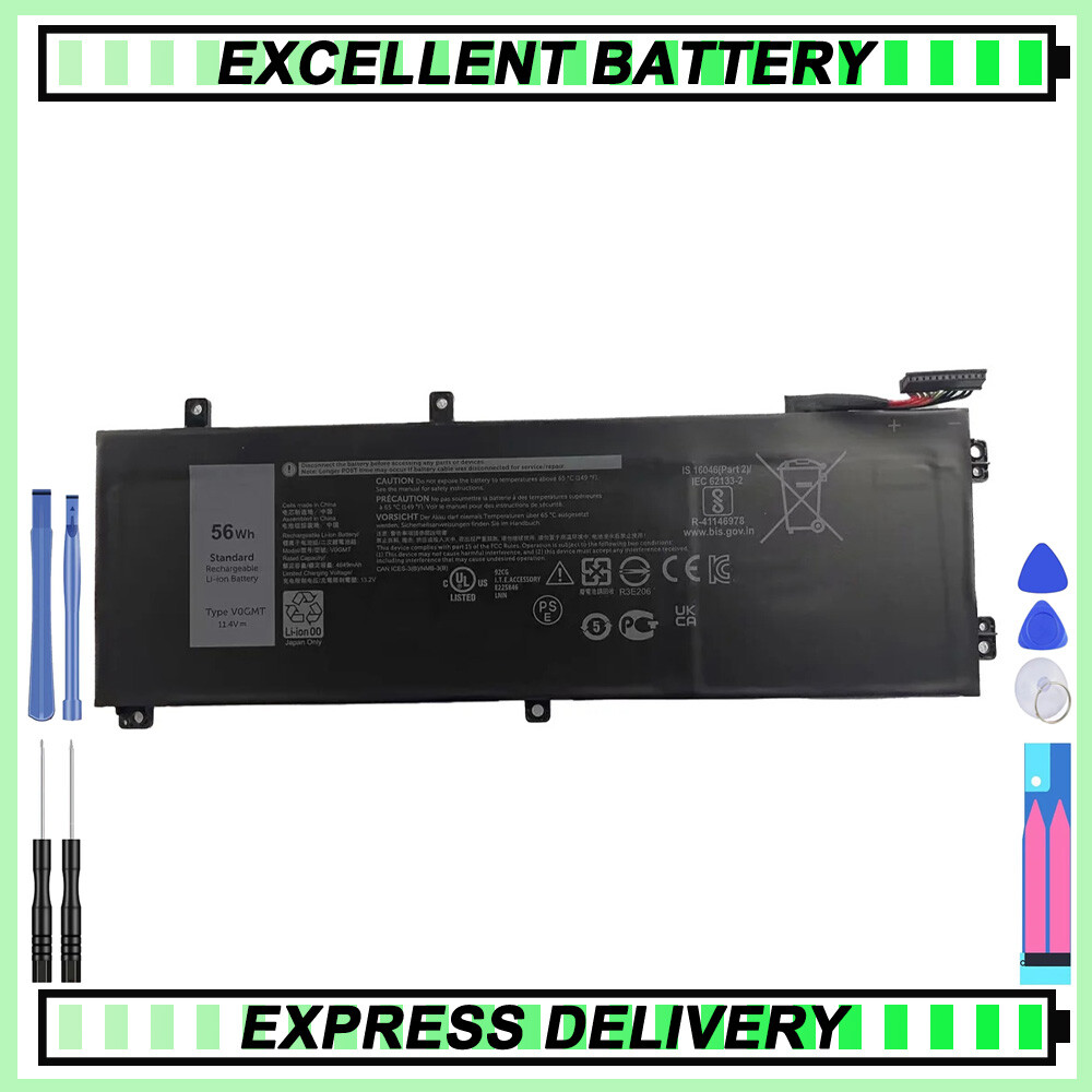 New V0GMT 56Wh Battery for Dell G7 17 7700 Inspiron 7500 7501 NCC3D 3ICP7/73/62