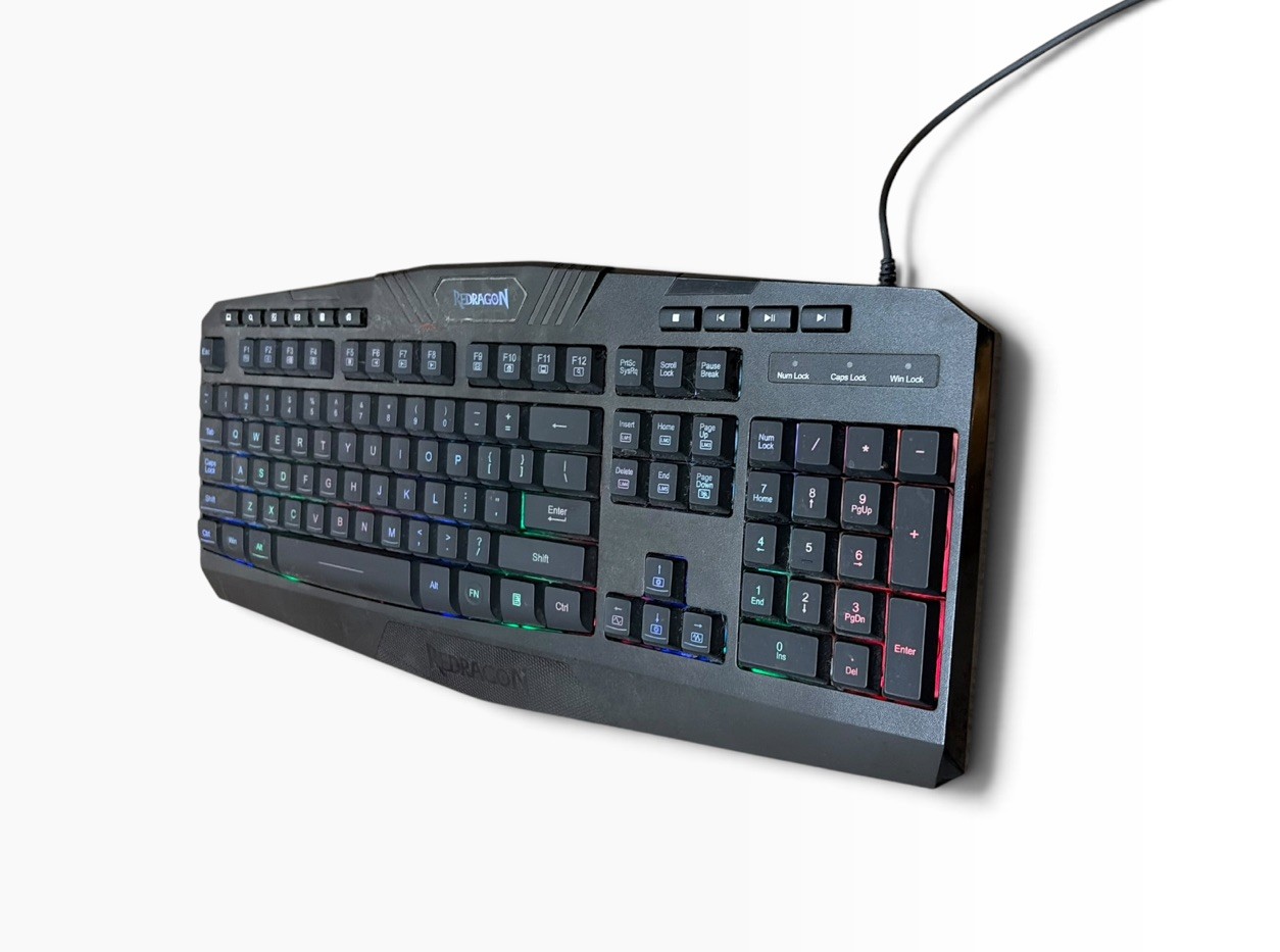 Redragon S101-3 RGB Backlit Wired USB Gaming Keyboard Only Black No Mouse