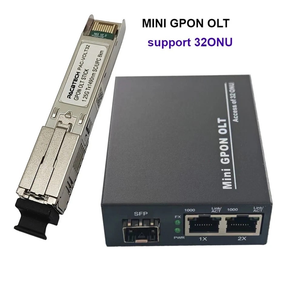Fiber Optic Equipment Use for FTTHMini GPON OLT1Port 2*GE Ports Uplink Portable