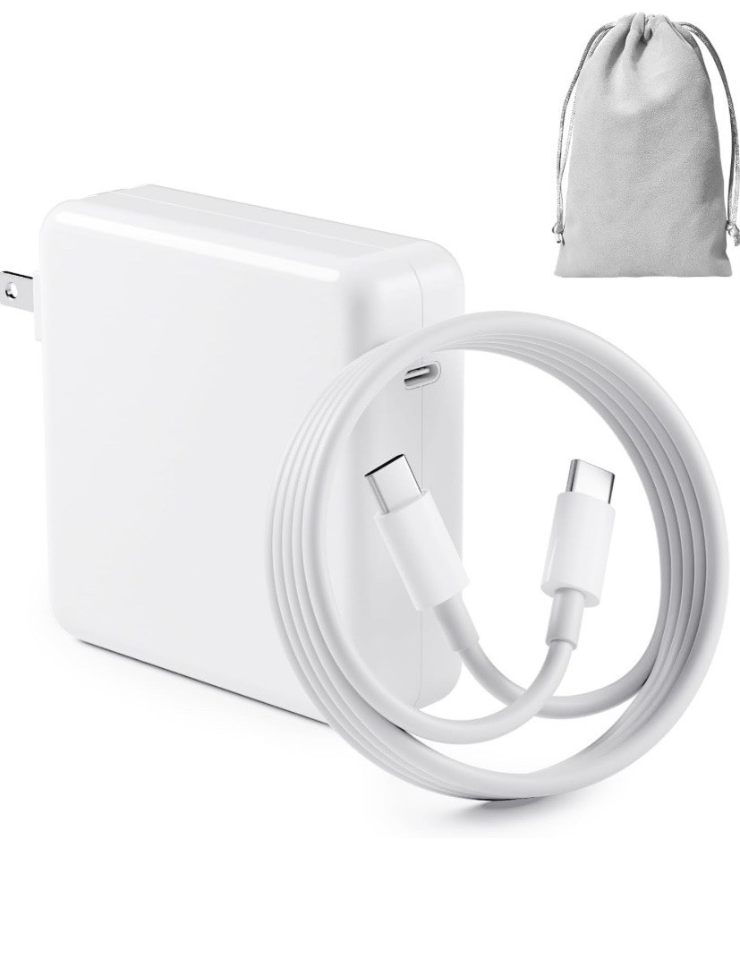 96W USB-C Fast Charger with Cable for MacBook Pro Air Laptop US EU UK Plug