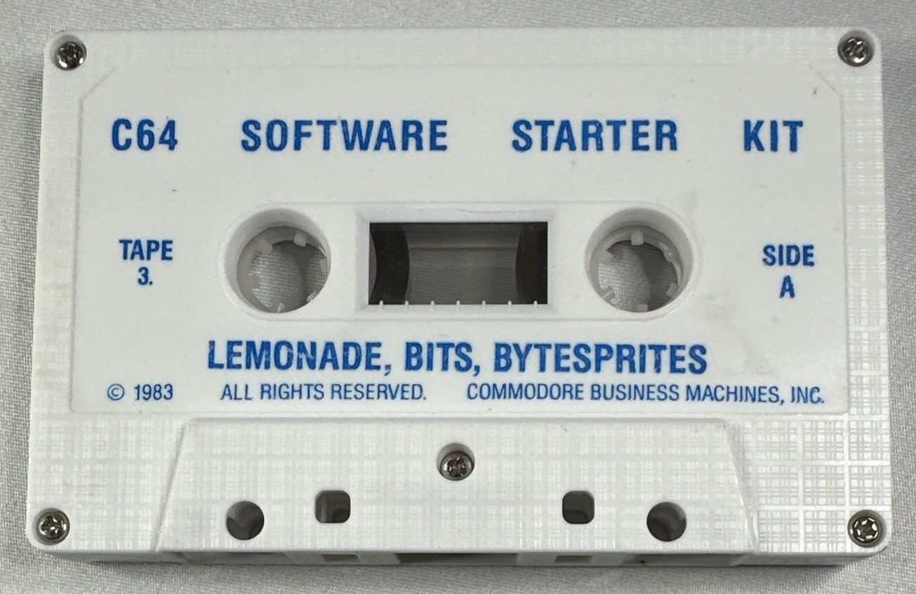 Commodore 64 Software Starter Kit Cassette Lemonade Bits Bytesprites C64