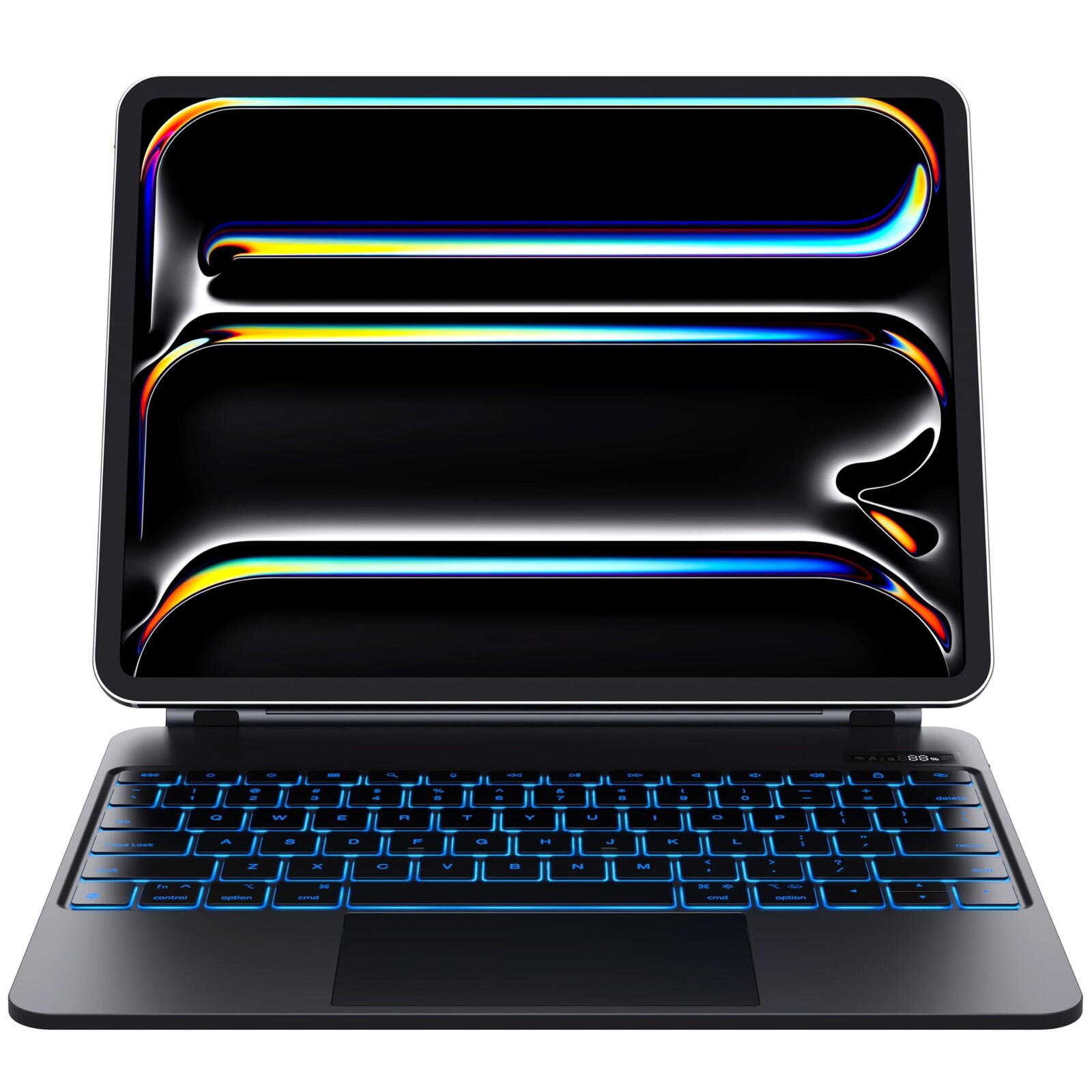 CHESONA iPad Pro 13” 2024 Keyboard Case, Floating Stand, Backlit, Black