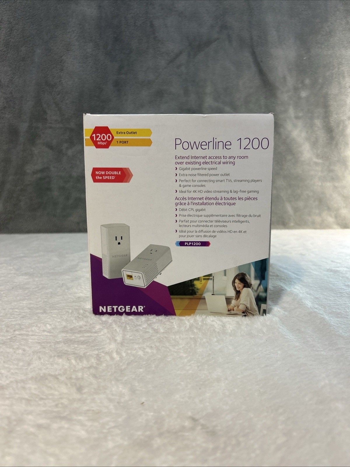 NETGEAR Powerline 1200 Network Adapter Kit NEW 