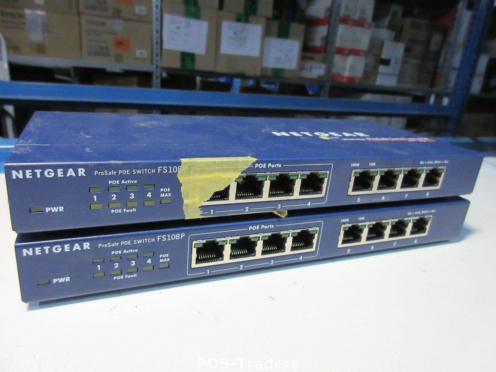 EXCL PSU NETGEAR FS108P 8-Port 10/100w/ 4-Port PoE EXTERNAL UNMANAGED