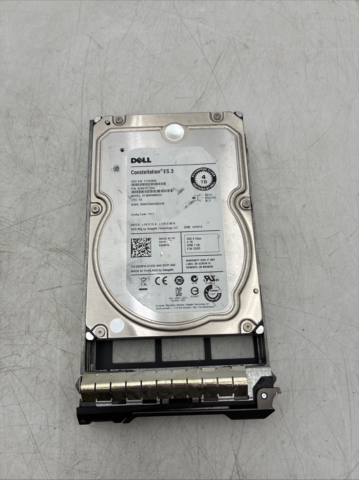 Dell Constellation ES.3 ST4000NM0023 4TB 7200 RPM 3.5" Enterprise Hard Drive