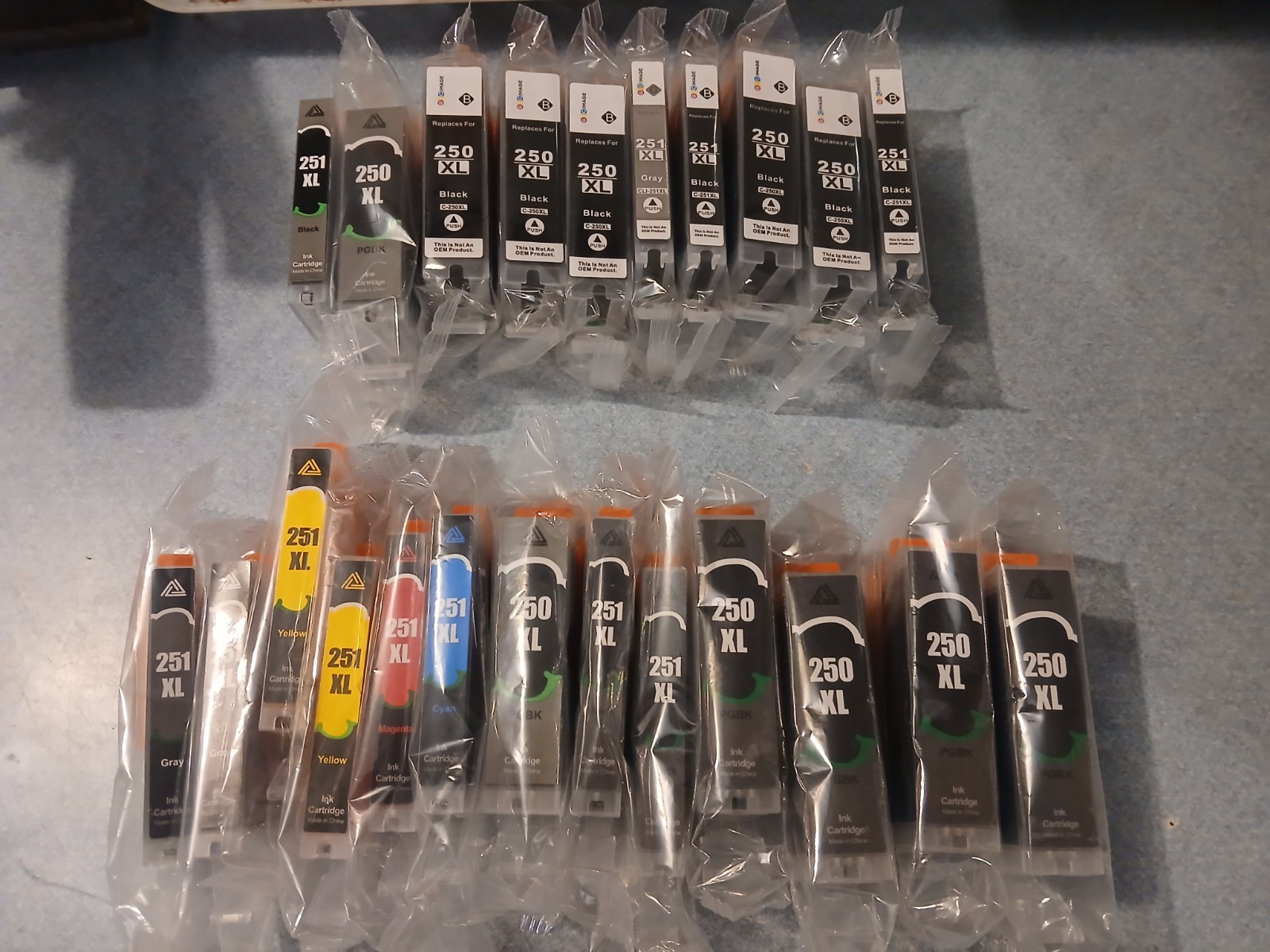 GPC Image GPC250xl / 251xl Compatible Replacement Ink Cartridges 23 Pieces