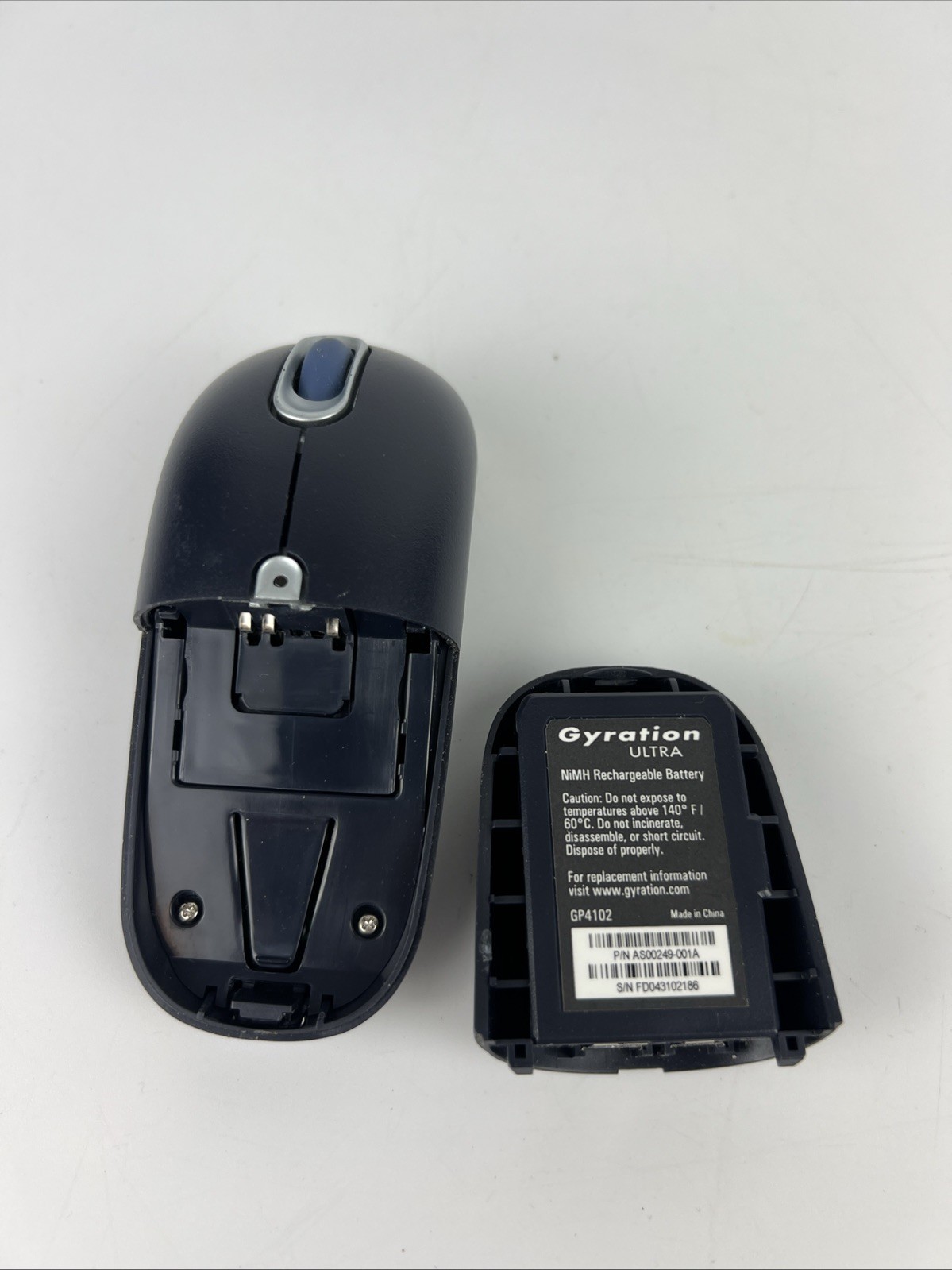 Gyration Ultra GT GP110 Wireless Optical Mouse Untested No Receiver