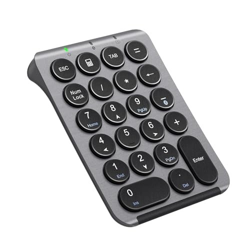 iClever Numeric Keypad Bluetooth Wireless Number Keyboard Spanner Type Type-C