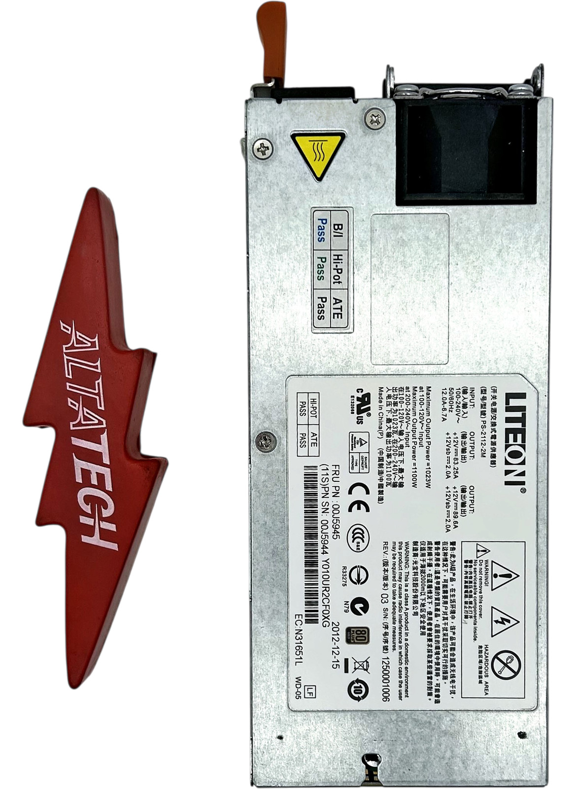 IBM 00J5945 1100W PSU FOR X3755 M3