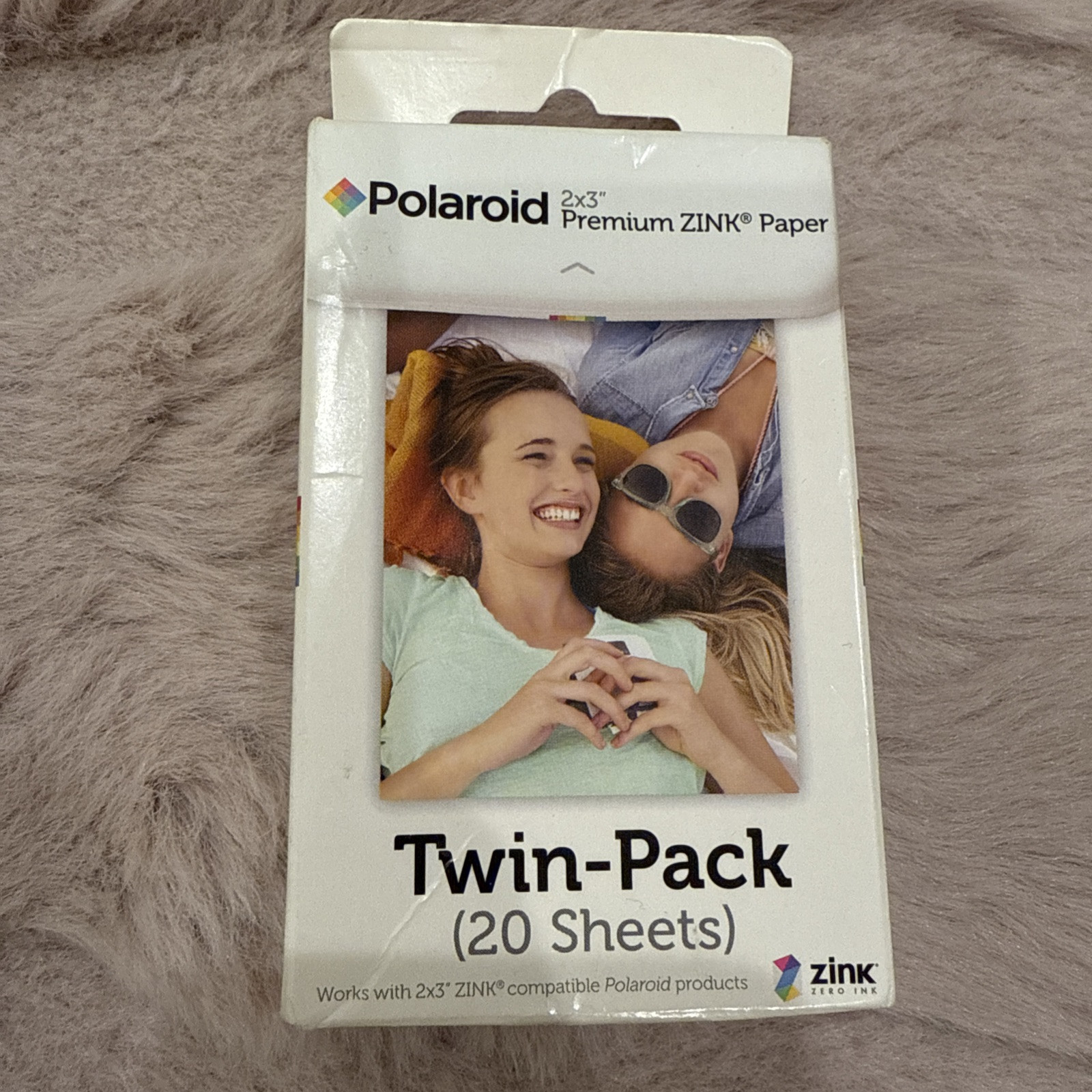 20 Pack ZINK Zero Ink Photo Paper 2x3 Sticky Back Colorful Instant Prints
