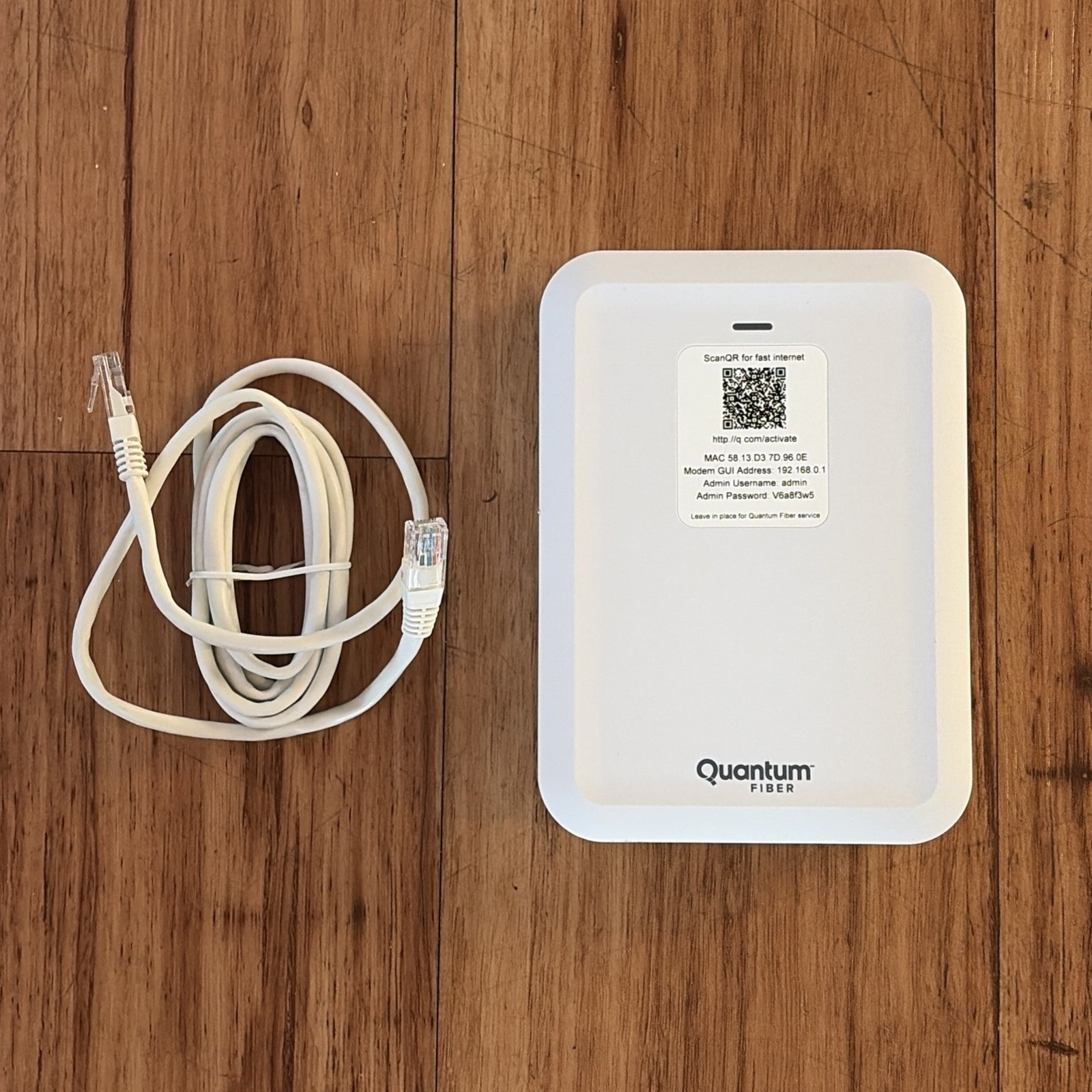 Quantum Fiber C5500XK High Performance Modem (No Power Cord)