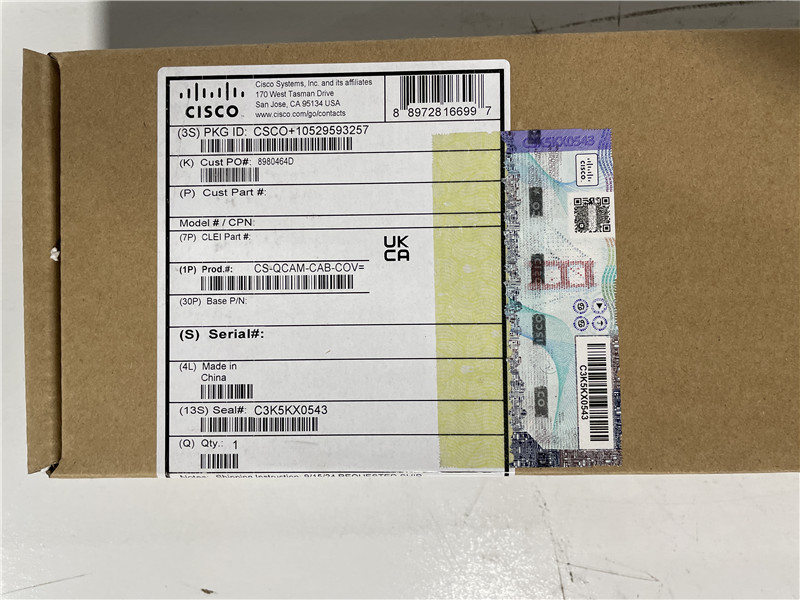 Cisco 1PCS-QCAM-CAB-COV= Cable Cover Replacement Accessory New in Box