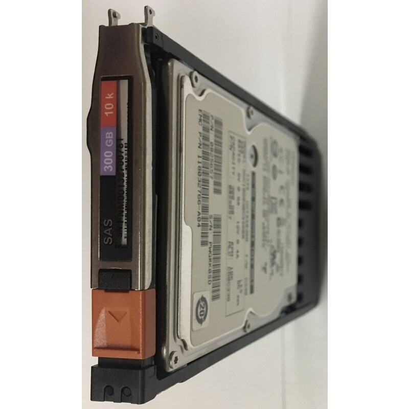 HUC10603 CLAR300 - EMC 300GB 10K RPM SAS 2.5" HDD for VMAX 10k, 20K, 40K Seri...