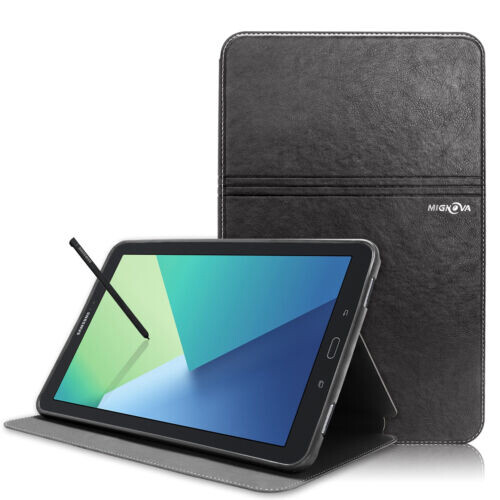 Folio Flip Leather Case for Samsung Galaxy Tab A 10.1 S pen P580 P585 with Slots