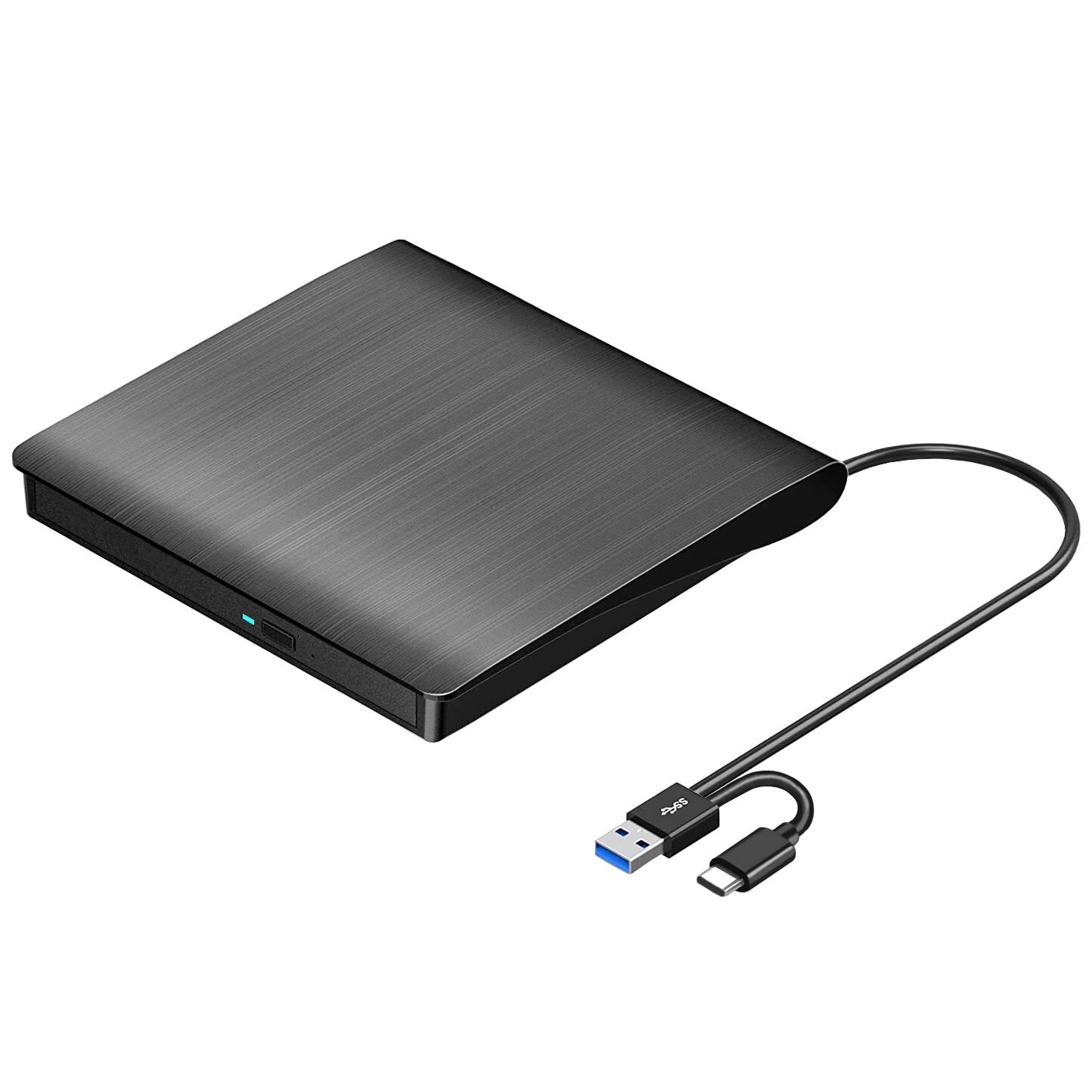 Roofull External CD DVD +/-Rw Drive Usb 3.0 & Usb-c Portable CD/DVD Ro Electr...