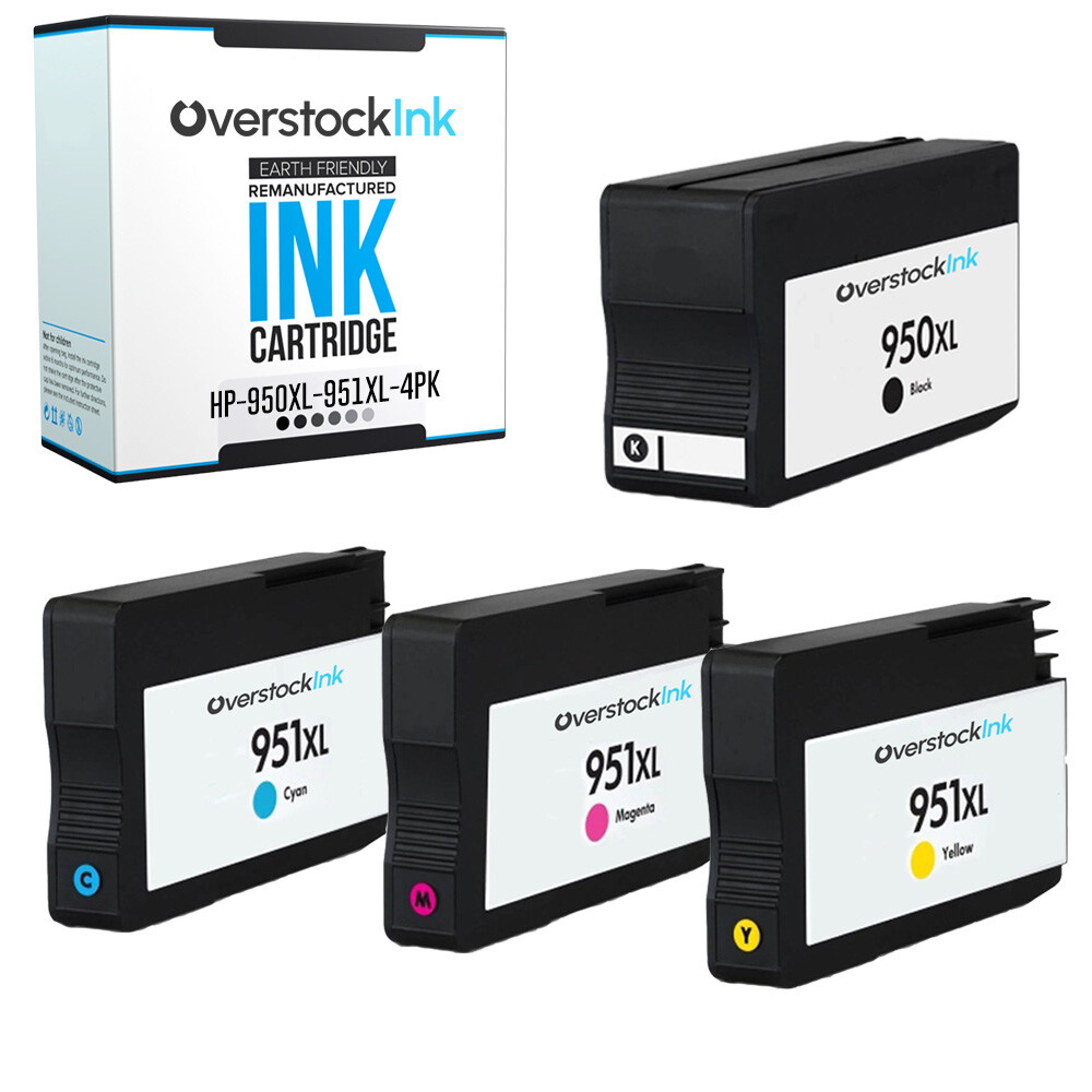 4PK Compatible OSI 950XL 951XL Ink Cartridges for HP OfficeJet 8600 8610 8615