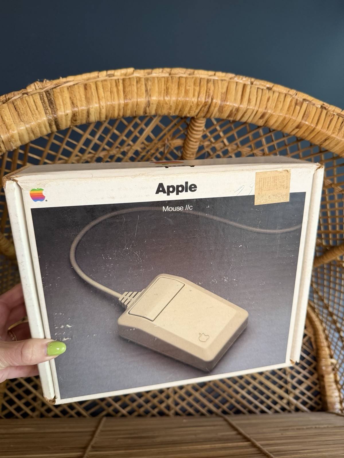 Original Apple Mouse IIc Box Only Vintage 1985