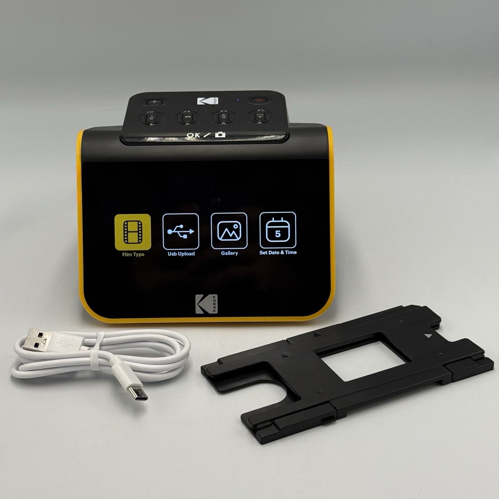 Kodak Slide N Scan Digital Film Scanner 5 Inch LCD Screen Black Yellow RODFS50