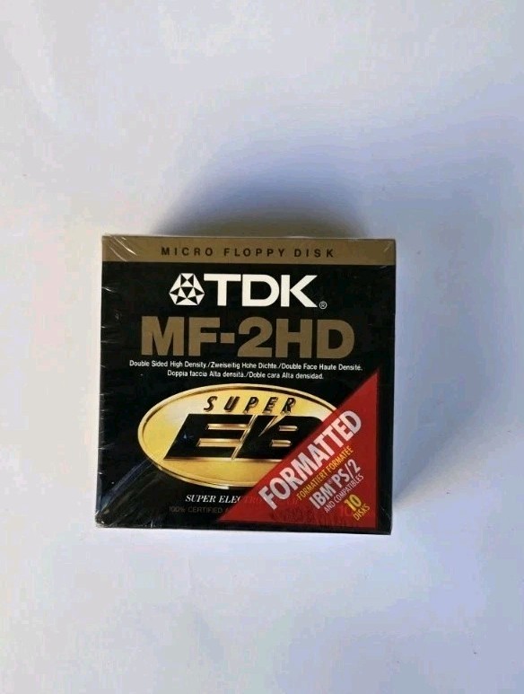 Unopened MF-2HD Micro Floppy Disk Super EB Box Of 10 IBM Formatted