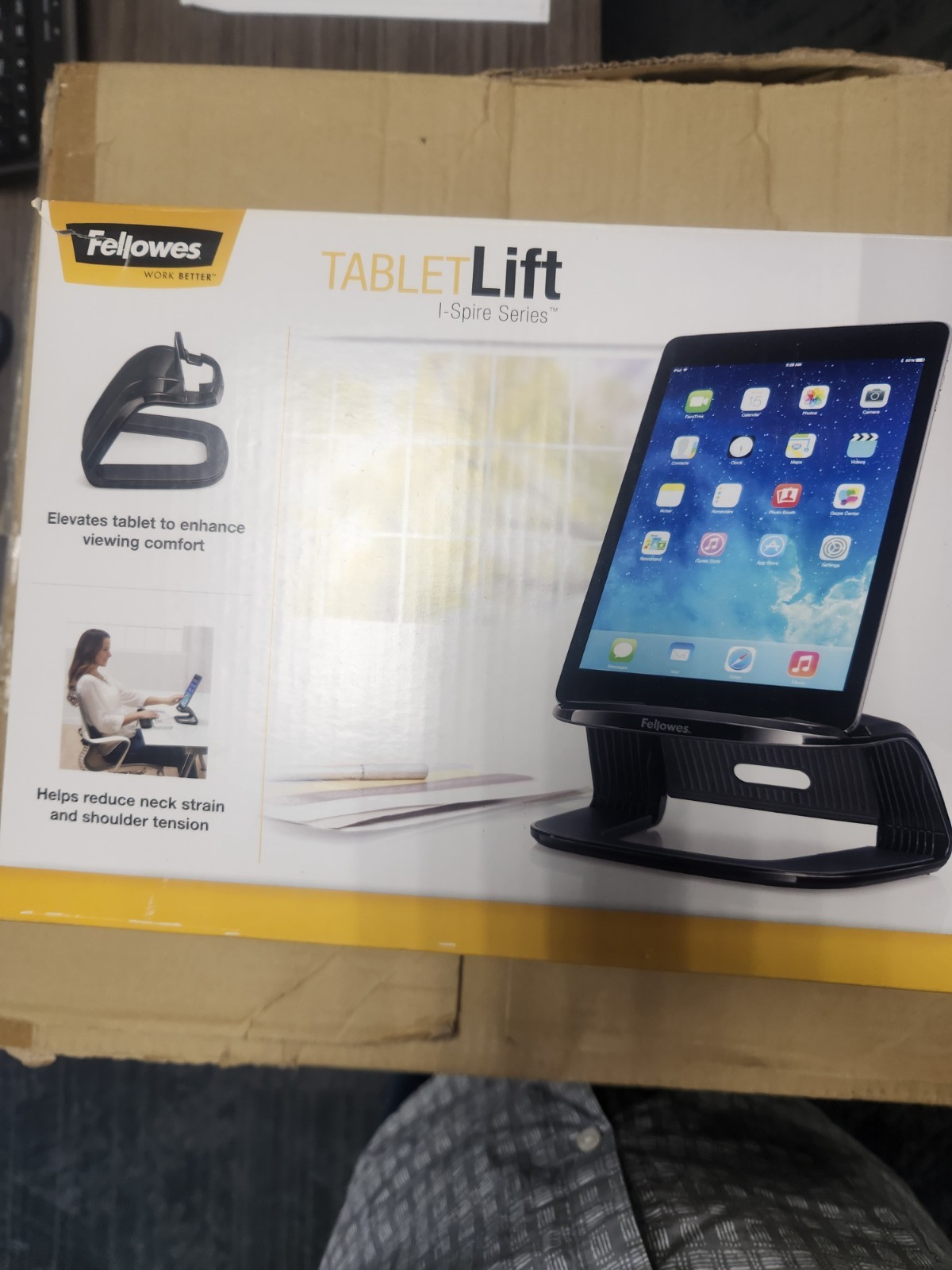 Fellowes I-spire Series Tablet Lift - Vertical, Horizontal