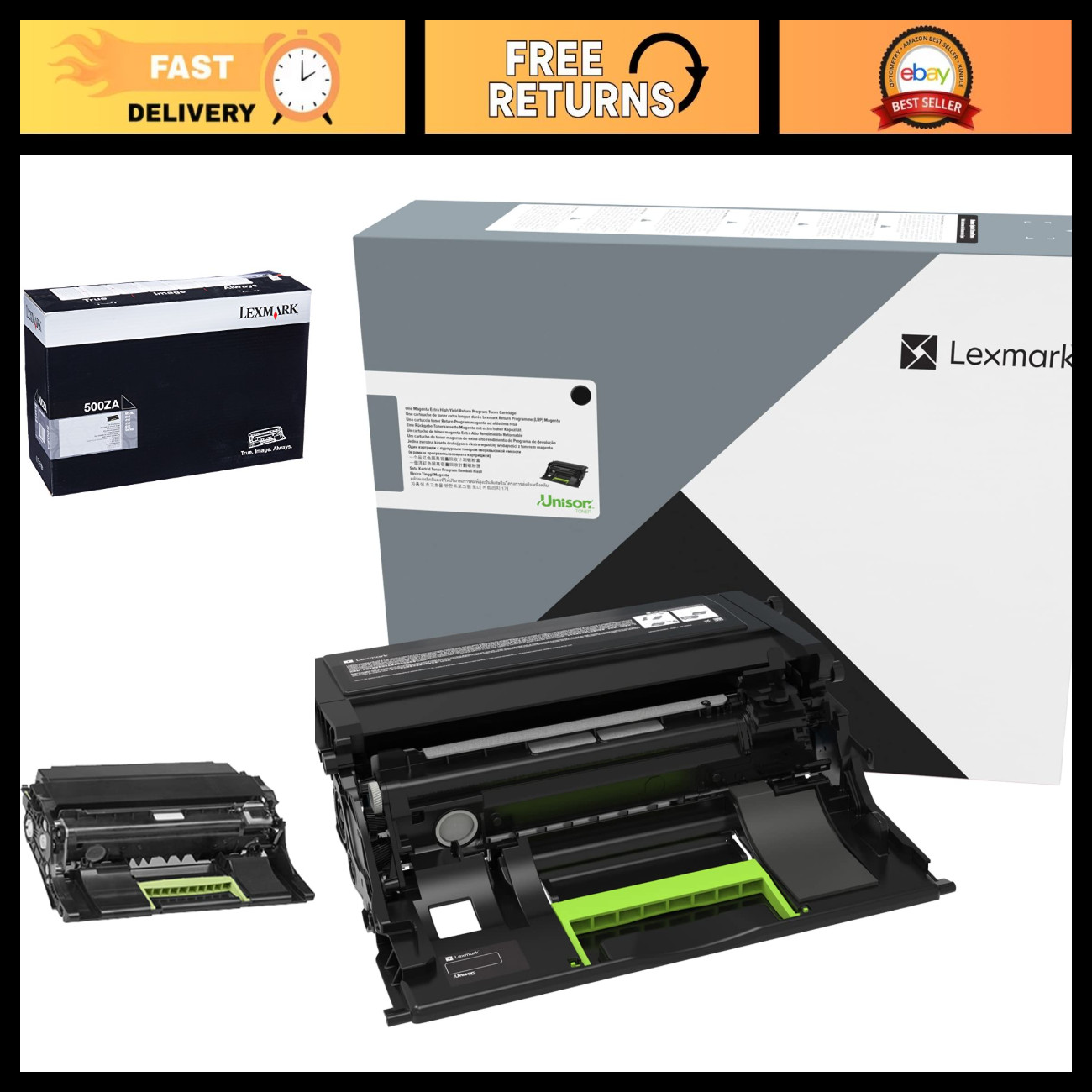 Imaging Unit Toner for Lexmark Printers - High Yield, Quality Print, Easy Instal