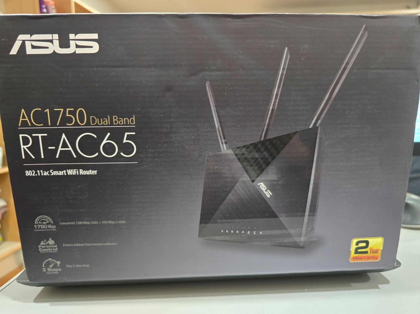 ASUS AC1750 WiFi Router (RT-AC65) - Dual Band Wireless Internet Router