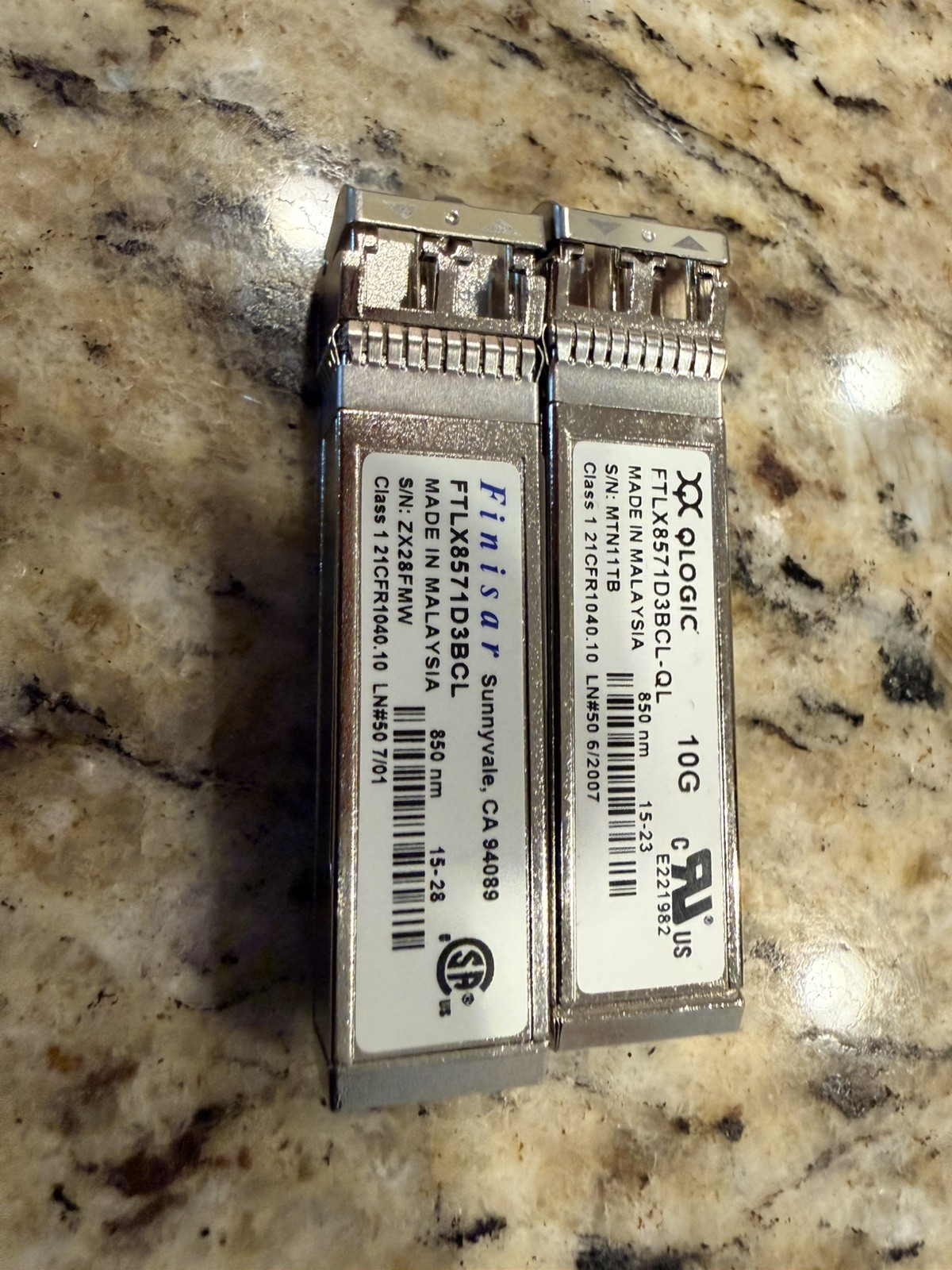 Finisar FTLX8571D3BCL 10G SFP+SR SW 10Gigabit Multimode Fiber Optic -QLogic