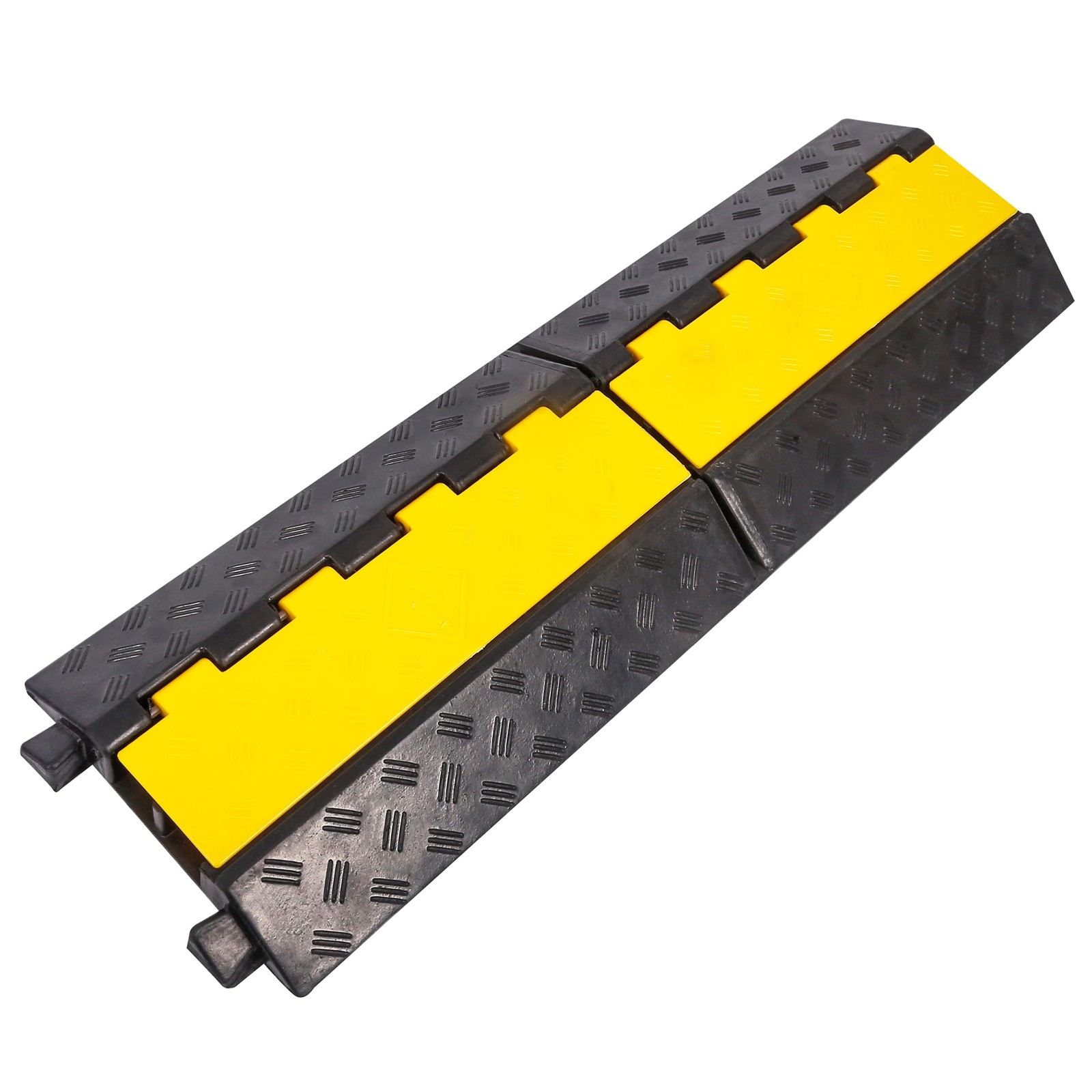 Rubber Cable Ramp Cable Protector Ramps Wire Hose Protective 2 Channel Traffi...
