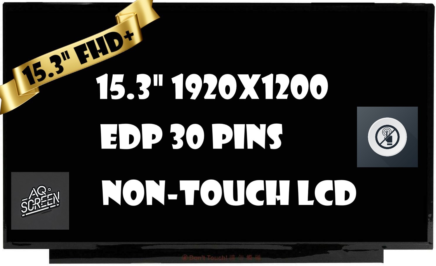 Lenovo PN SD11P86194 LCD LED Screen 15.3" FHD+ 30 pins Non-Touch Display New